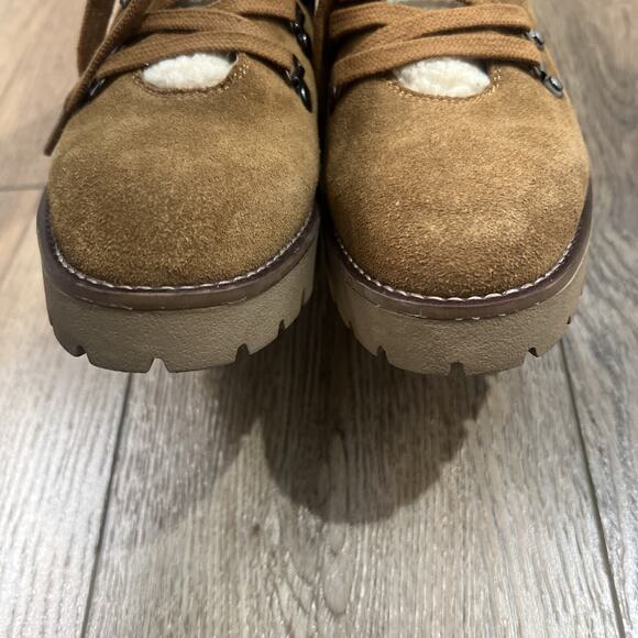 Blondo Boot Womens 7 Devin Waterproof Leather Vamp Hiking Combat Lug Sole - Picture 10 of 14